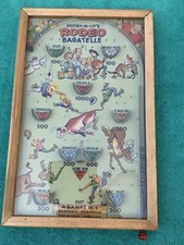 Old Vintage; Posh-M-Ups Rare RODEO version Bagatelle Pinball Game Board