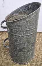 Old Galvanised Coal Scuttle