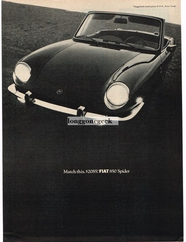 1968 fiat 850 spider vintage - 1968,