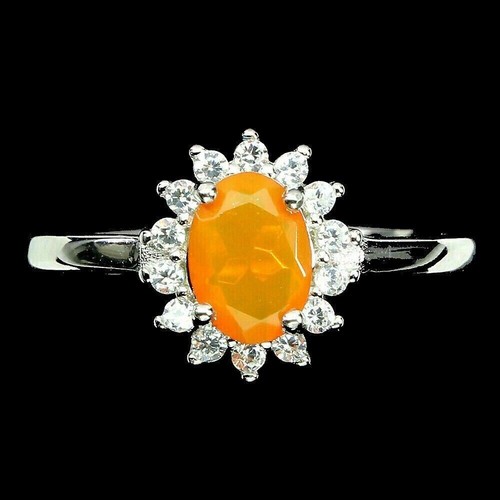 Silver ring fire - silver,