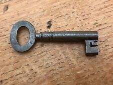 victorian or edwardian  steel hollow bore key !  padlock or box  . ref 28