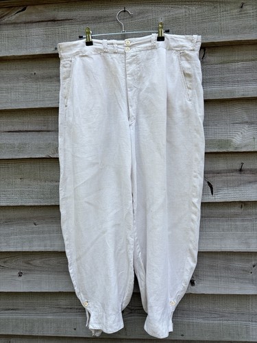 Vintage 1930s white linen - vintage,