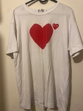comme des garcons tshirt white