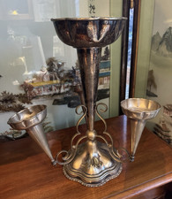 Large Antique Silverplated