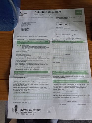 Registration for sale - for,