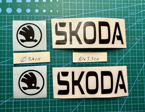 Skoda logo stickers 4pcs - .,