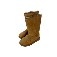 UGG Australia Brown Boots Women Classic Tall 5815-3 Long Logo W8 Boxed