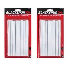 16 x New Radiator Pipe Covers 19.5cm Sleeves Shrouds Snap Around Pipes - White