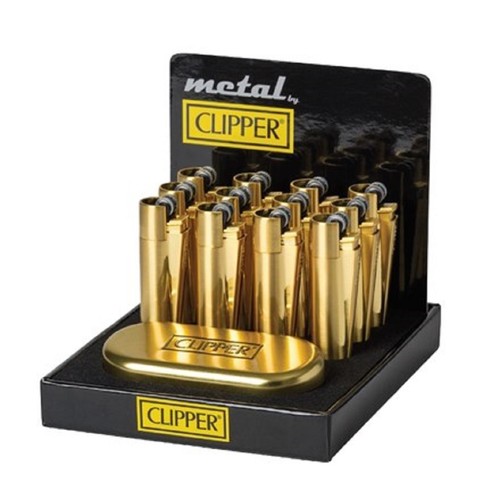 Clipper metal flint gold - flint, "gold