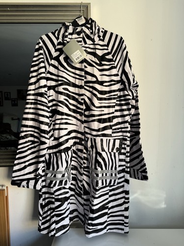 Zebra print hooded raincoat - zebra, raincoat.