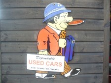enamel sign,classic car