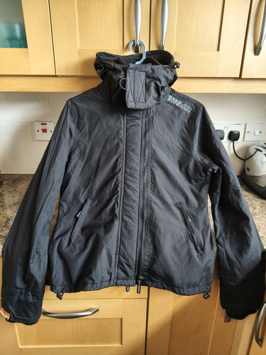 Superdry black hooded - superdry, zip