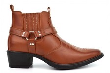 US Brass Mens Cowboy Boots