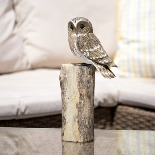 Barn owl driftwood wooden - on,