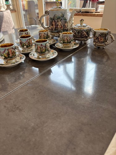 Capodimonte tea set never - capodimonte,
