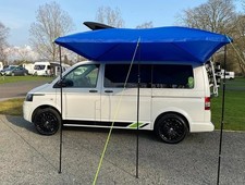 Campervan MP9506 Awning Sun Canopy Sunshade Motorhome for 4 or 6mm Rail Blue A