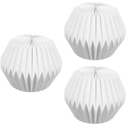 3pcs white paper craft - 3pcs,