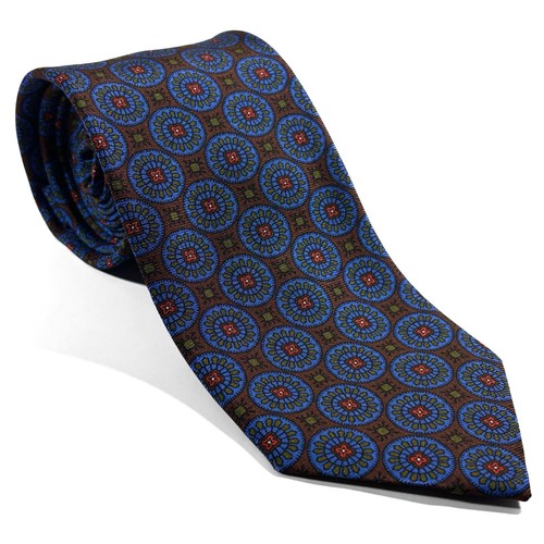 Brown blue medallion ancient - blue,