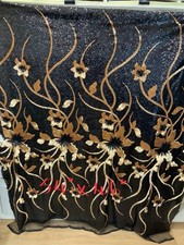 Heavily Sequined On Lace Fabric 54” x 46” Just Gorgeous