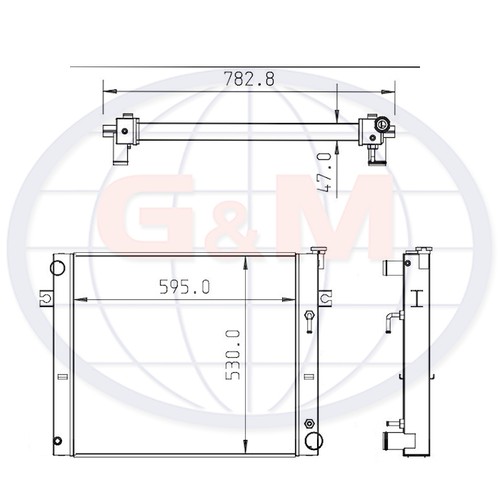 Radiator for forklift truck - for,