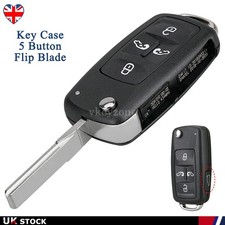 5 Button Flip Key Case For VW