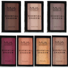 MUA Essential Eye Shadow Matte Pearl Finish Choose Shade Brown Taupe Beige Rose