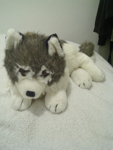 Vintage linda soft - toys, husky