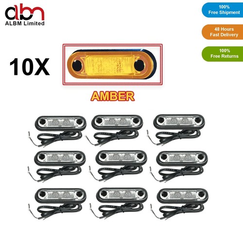 10x amber hella style led - amber,