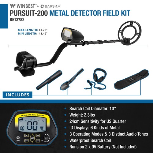 Gold metal dual detector - gold, 6