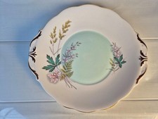 Queen Anne China  " Louise"  Bone china Cake / Sandwich /bread plate 26 cm wide