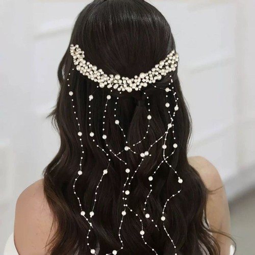 Bridal pearl hair vine - hair,
