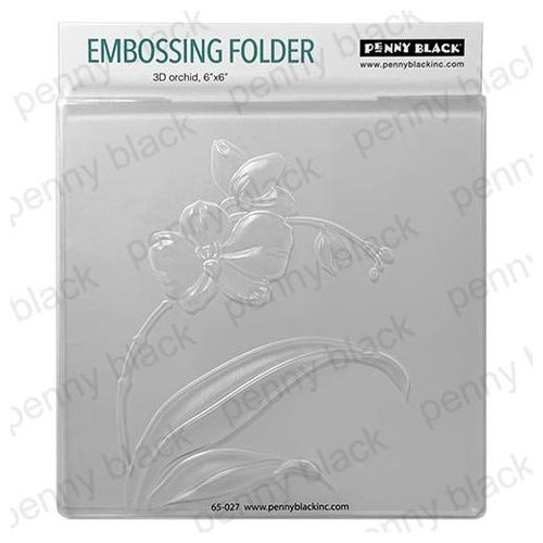 Penny black embossing - black,