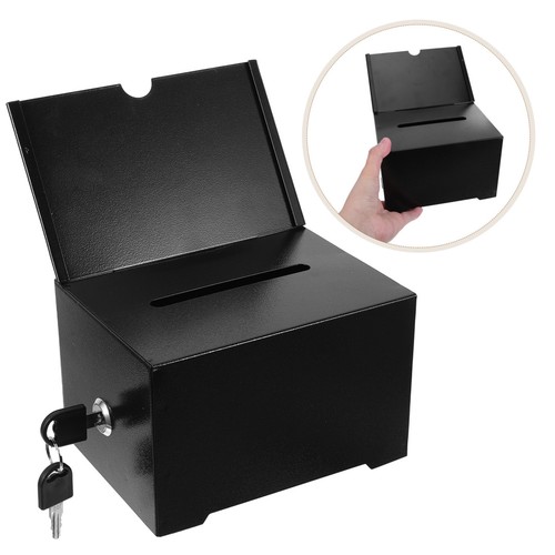 Lockable metal suggestion box - metal,