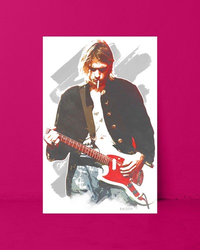 Kurt cobain watercolor - kurt,