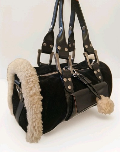 Ugg black satchel duffle hand - black,