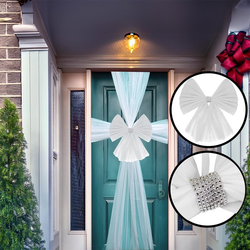 White bow polyester full - polyester,