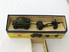 Vintage 1950’s Dinky Toys 697 25-Pounder Field Gun Set Boxed Excellent Condition