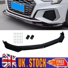 Front Bumper Lip Splitter Spoiler Glossy Body Kit For Audi Q3 Q5 Q7 Q8 S4 S5 S6.