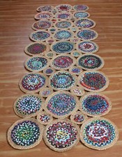 Rug Scallop Jute Carpet 100%