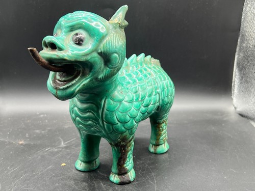 Antique chinese dragon green - chinese,