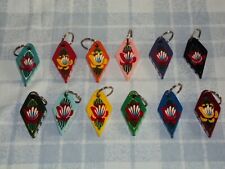 Diamond Wooden Key Ring Narrow