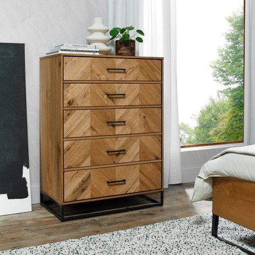 Varo rustic oak drawer - oak,