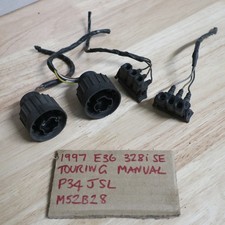 Set 4x BMW E36 HEADLIGHT WIRING LOOM PLUGS SALOON TOURING CABRIO COUPE