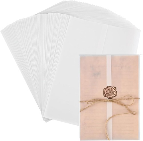 50pcs vellum jackets for - 50pcs,