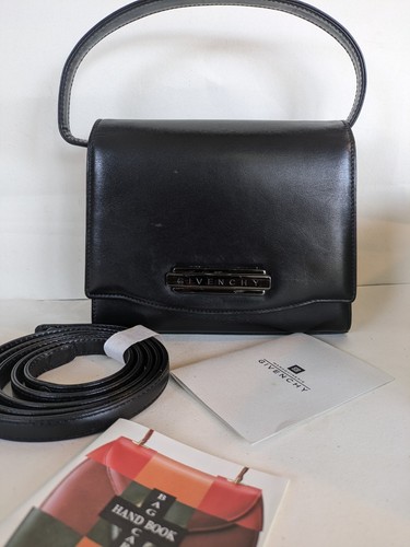 Vintage givenchy black leather - vintage,