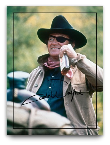John wayne 8x6 photo - 8x6, signed
