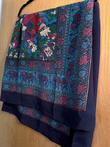 Silk square scarf - silk,