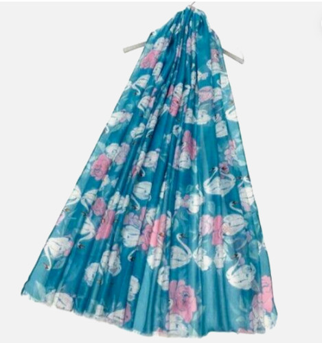 Swan design print scarves 2 - design,