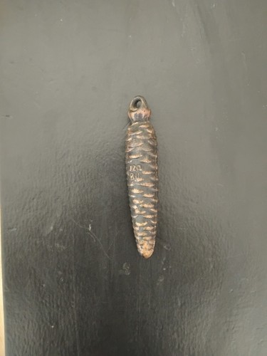 Vintage metal pinecone - vintage, style