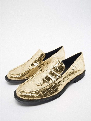Zara loafers feature shiny - zara, a